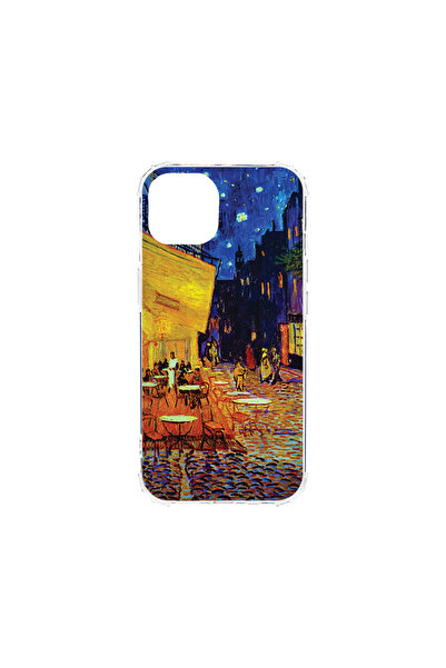 bestcase Carcasă spate antișoc pentru Apple iPhone 13 Mini, terasa cafenelei Van Gogh noaptea, AS 1283