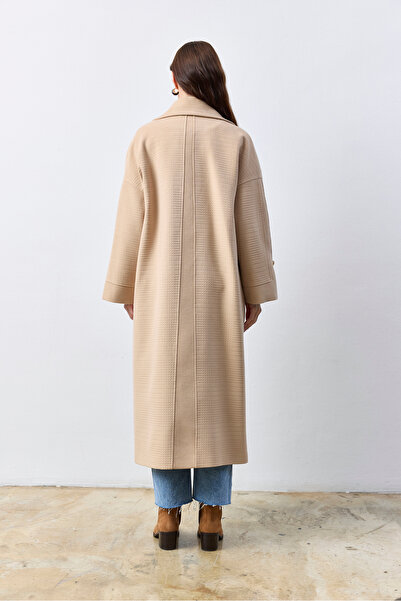 KENT Long Oversize Light Camel Coat