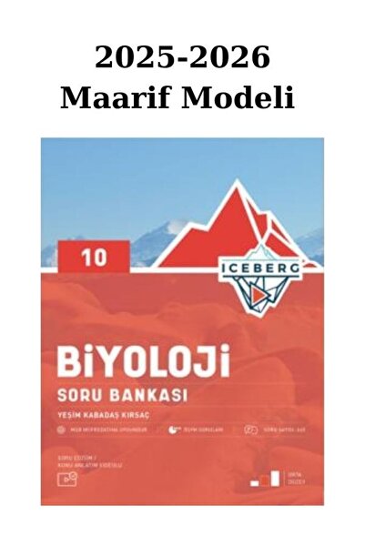 Okyanus Yayınları Okyanus 10. Sınıf Biyoloji İceberg Soru Bankası 2025/26 Maarif Modeli