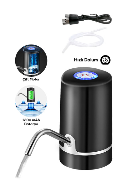 DEMPOWER Çift Motorlu Şarjlı Damacana Su Pompası