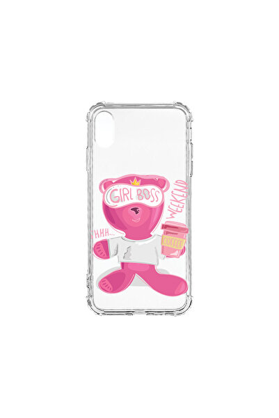 bestcase Carcasă spate antișoc pentru Apple iPhone XR, Teddy Bear - Gril Boss...