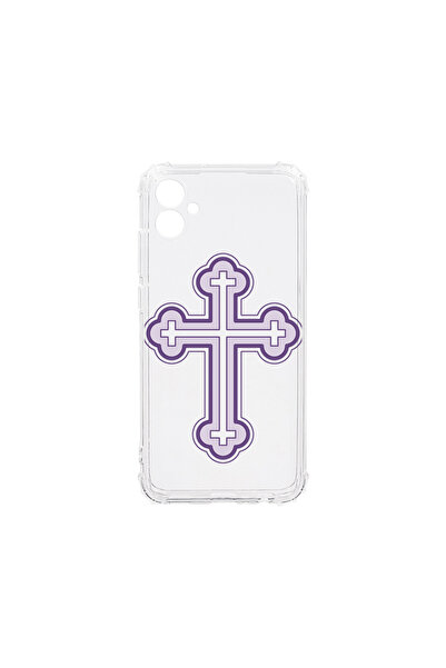 bestcase Carcasă spate antișoc pentru Samsung Galaxy A04e, Purple Cross, AS 1789
