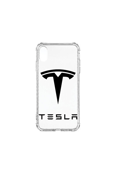 bestcase Carcasă spate antișoc pentru Apple iPhone XR, logo Tesla, AS 1710