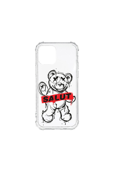 bestcase Carcasă spate antișoc pentru Apple iPhone 11, Teddy Bear Salut, AS 1548