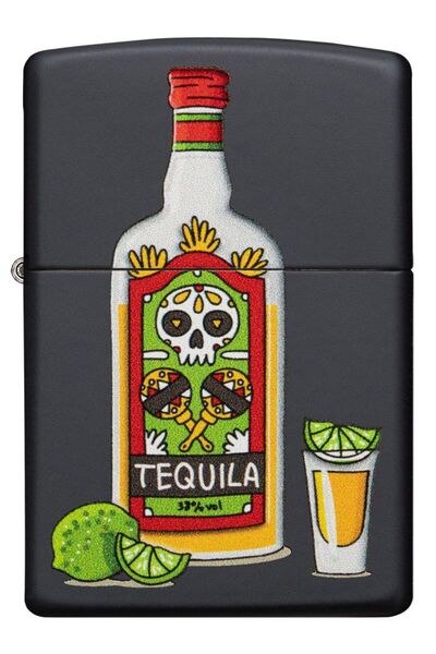Zippo Tequila Black Matte Dizayn Çakmak