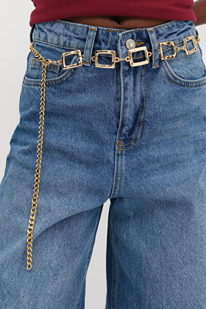 Addax Square Buckle Chain Belt Zncr100