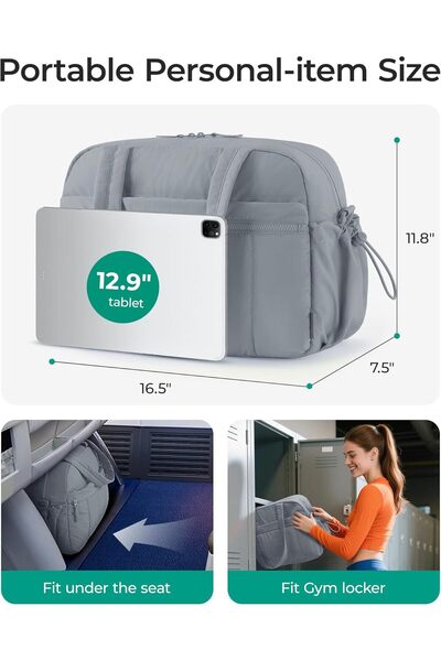 BAGSMART Gym Bag for Women, Duffle Bag for Travel with Wet Pocket, Lightweight Carry on Weekender Du