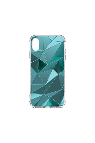 bestcase Carcasă spate antișoc pentru Apple iPhone XS / iPhone X, mozaic verd...