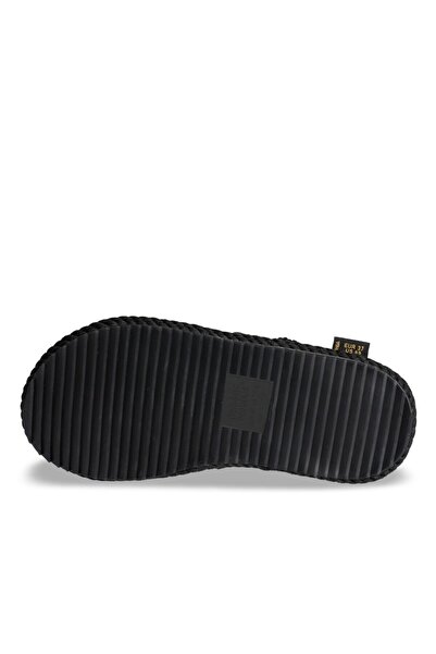 Nomadic Republic Roma Women's Rope Sandals with Rubber Sole - Black