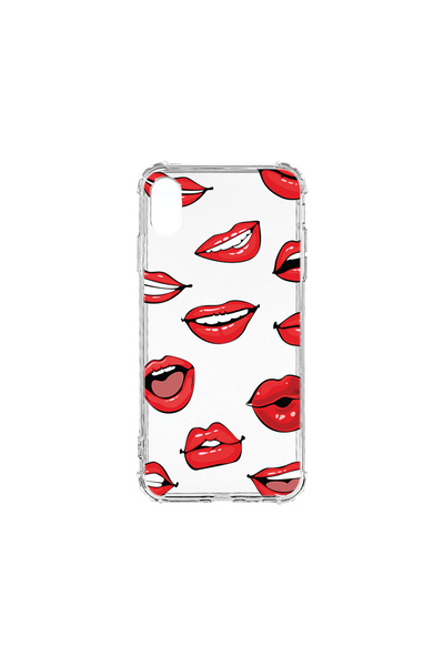 bestcase Carcasă spate antișoc pentru Apple iPhone XR, model buze - sărut, AS...