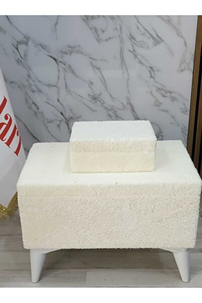 Kırçova Tekstil KİLİ ÇEYİZ SANDIĞI GELİN NİŞAN SANDIĞI BOHÇA TAKIMI PELUSLU PUFF OLARAKDA KULANISLI KIRÇOVA