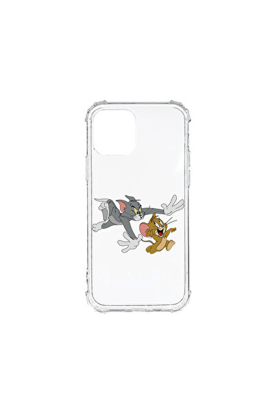 bestcase Carcasă spate antișoc pentru Apple iPhone 12 Mini, Tom și Jerry, AS ...