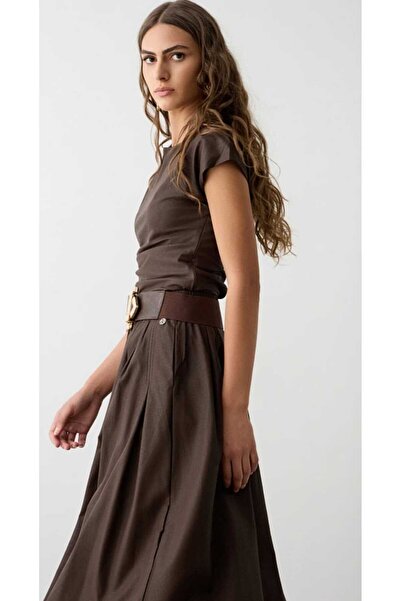 BSB Deri görünümlü bluz