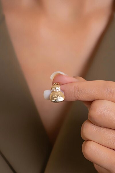 Bayar Gold 14 Ayar Altın Kese Kolye Ucu