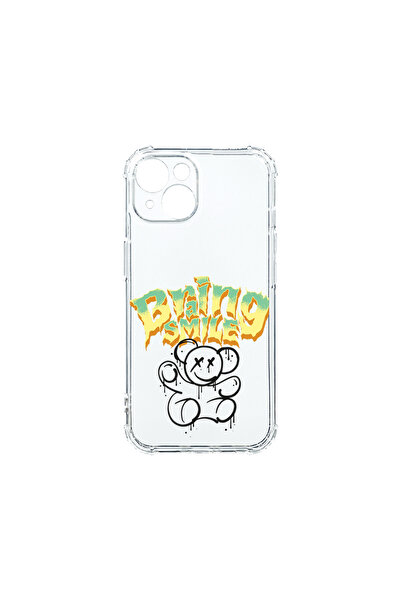 bestcase Carcasă spate antișoc pentru Apple iPhone 15, Teddy Bear Braing Smil...