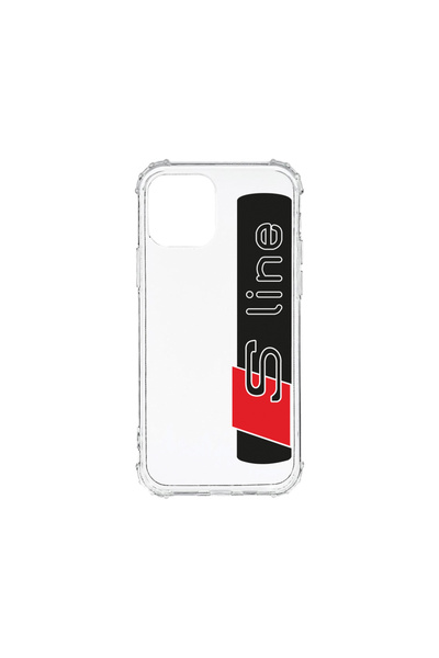 bestcase Carcasă spate antișoc pentru Apple iPhone 12 Mini, logo Audi S Line,...