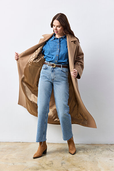KENT Long Oversize Camel Coat
