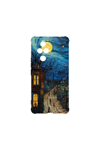 bestcase Carcasă spate antișoc pentru Honor 200 Pro, Van Gogh City Life, AS 1282