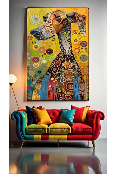 özkacar CÂINE ARTISTIC ABSTRACT III Peretele casei Salon de înfrumusețare Bir...