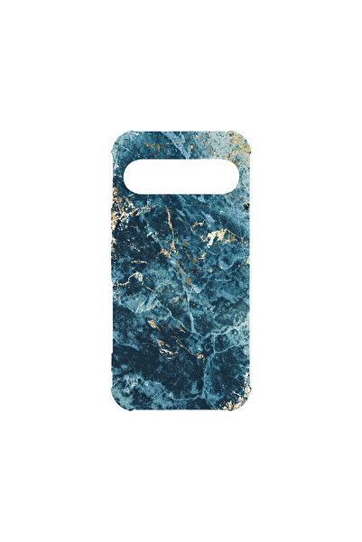 bestcase Carcasă spate antișoc pentru Google Pixel 9 Pro, marmură - verde și ...