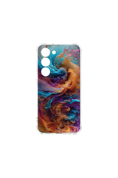 bestcase Carcasă spate antișoc pentru Samsung Galaxy S23, culori lichide, AS ...