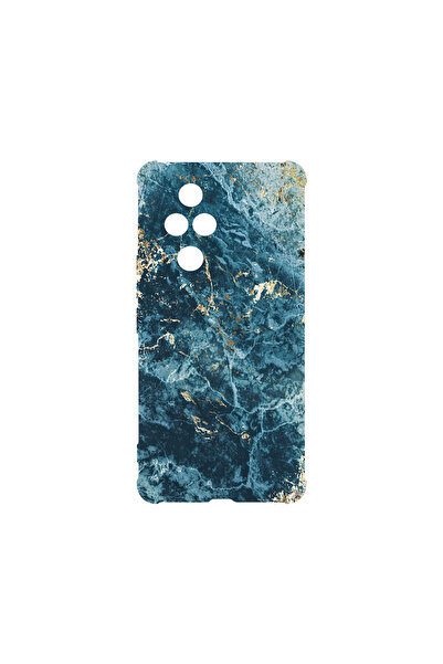 bestcase Αντικραδασμική πίσω θήκη για Honor 200 Pro, μάρμαρο - πράσινο και χρ...