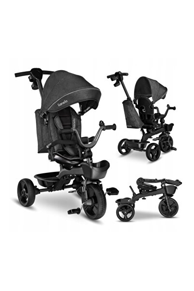 Lİonelo Children's tricycle, Lionelo, Kori, Ultra-foldable, Multifunctional, Grey Stone