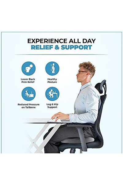 Generic Novapro Seat Cushion for Office Chair, Donut Pillow, Chair Cushion Memory Foam Coccyx Orthopedic Car