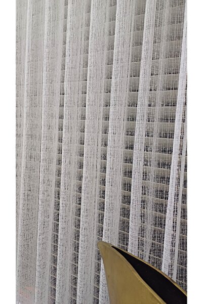 venedik home Avangard Crochet Knitted Ecru Color Mesh Tulle Curtain 1 X 2.50 Normal Pleat Special Tailoring