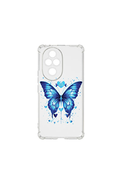bestcase Carcasă spate antișoc pentru Honor 200 Pro, fluture albastru, AS 1586