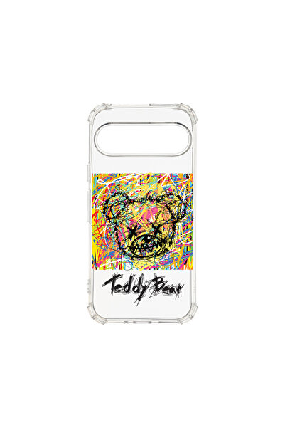 bestcase Carcasă spate antișoc pentru Google Pixel 9 Pro, model Teddy Bear Ab...