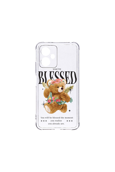 bestcase Carcasă spate antișoc pentru Motorola Moto G14, Teddy Bear Blessed, ...