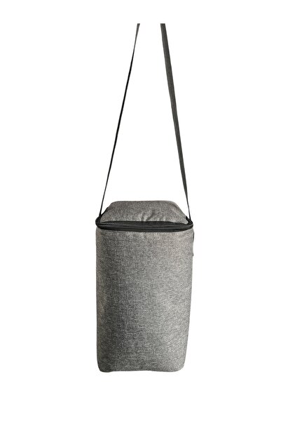 Moserini 9 Lt Thermal Cooler Bag - Insulated Outdoor Camping Picnic Ice Box for Keeping Hot and Cold - Gray