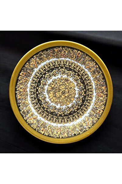 Diamond Porselen Altın Yaldızlı 17 cm Porselen Tatlı Tabağı 6’lı Set – Porsel...
