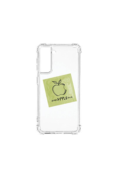 bestcase Carcasă spate antișoc pentru Samsung Galaxy S21, Apple taste green, ...