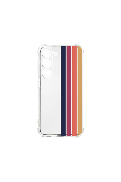 bestcase Carcasă spate antișoc pentru Samsung Galaxy S23 Plus, Retro Lines, A...