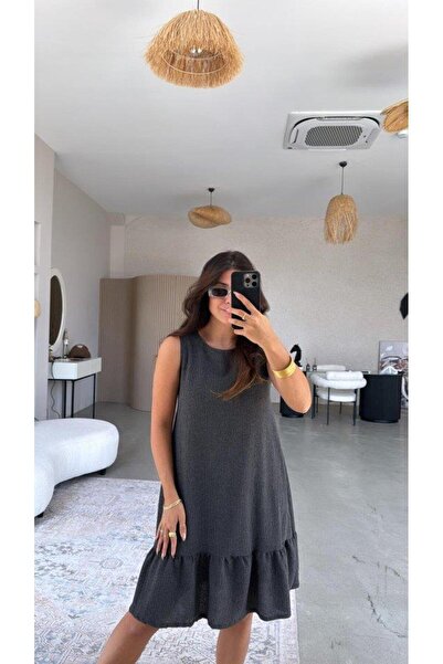 Lady Moss Γυναικείο φόρεμα με γιακά ποδηλάτου με φούστα