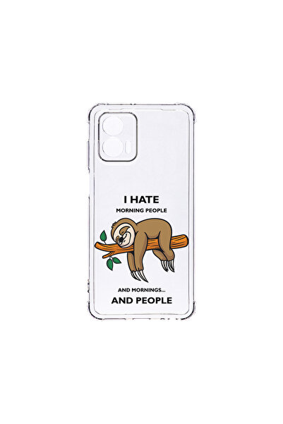 bestcase Carcasă spate antișoc pentru Motorola Edge 50 Fusion, I Hate Morning...