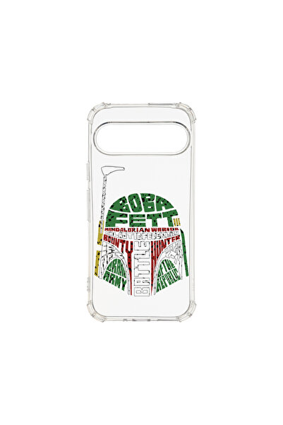 bestcase Carcasă spate antișoc pentru Google Pixel 9, caligrafie Boba Fett, A...