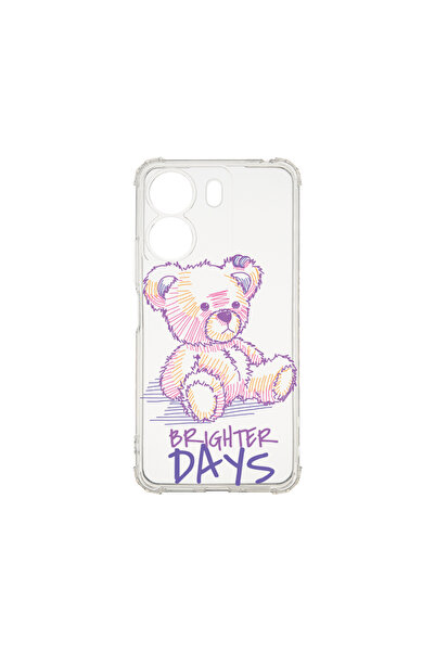 bestcase Αντικραδασμική θήκη πίσω για Xiaomi Redmi 13C, Αρκουδάκι Brighter Da...