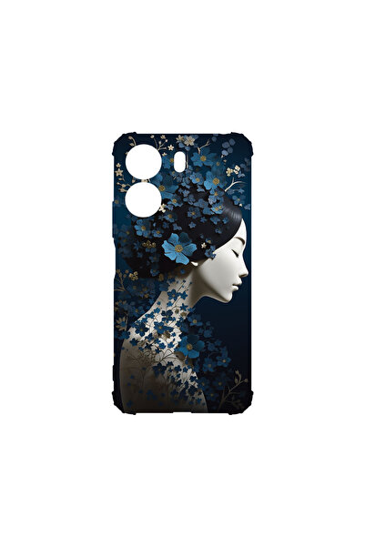 bestcase Αντικραδασμική θήκη πίσω μέρους για Xiaomi Redmi 13C, Thinking Girl,...