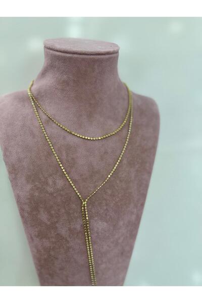 Derya Accessories الاتجاه نموذج Y قلادة