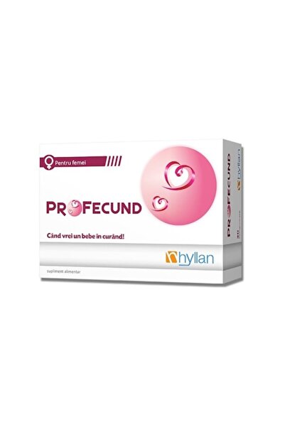Hyllan Pharma Profecund - Supliment alimentar pentru stimularea fertilității feminine, 30 de comprimate
