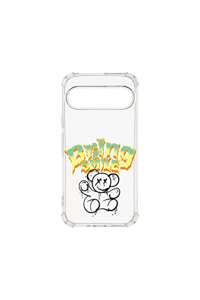 bestcase Carcasă spate antișoc pentru Google Pixel 9 Pro, zâmbet de ursuleț d...