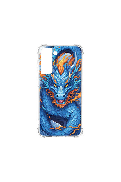 bestcase Carcasă spate antișoc pentru Samsung Galaxy S22, Blue Dragon, AS 1408