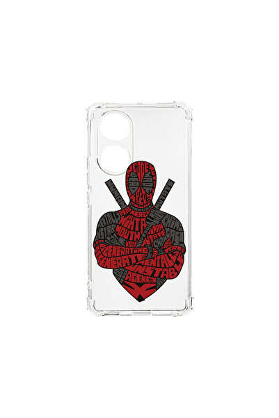 bestcase Carcasă spate antișoc pentru OPPO Reno 8T 4G, Calligraphy Dead Red, ...