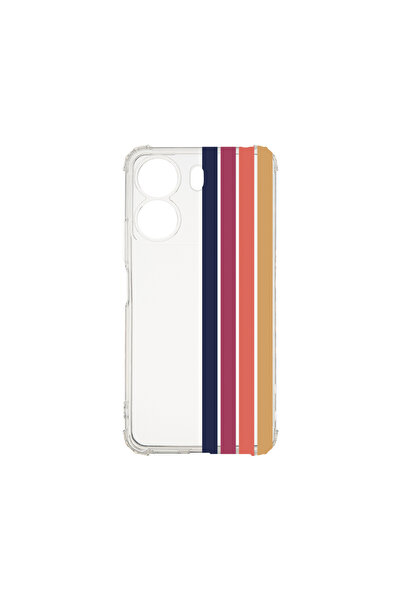 bestcase Αντικραδασμική θήκη πίσω μέρους για Xiaomi Redmi 13C, Retro Lines, A...