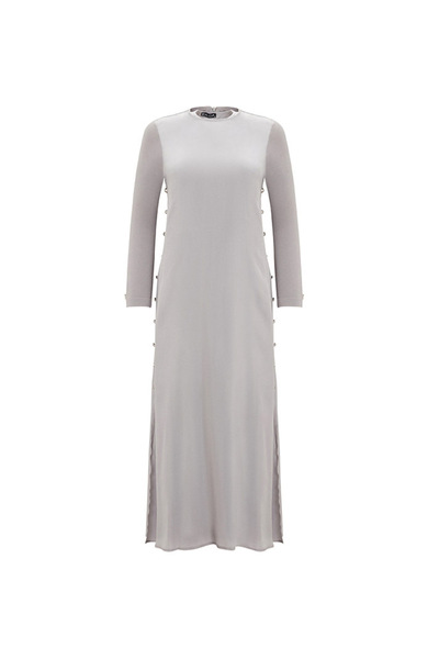 MISS DALIDA T25y-4052 missdalida side button detail dress