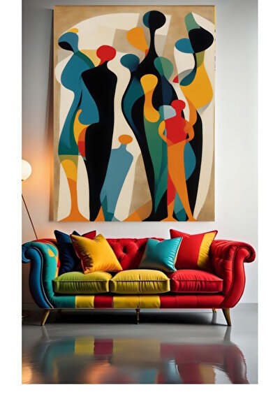 özkacar FIGURĂ ARTISTICĂ ABSTRACTĂ II Decor de perete Salon de înfrumusețare ...
