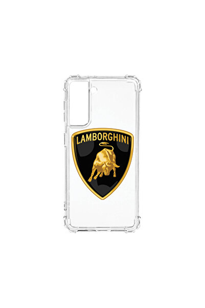 bestcase Carcasă spate antișoc pentru Samsung Galaxy S21, logo Lamborghini, A...